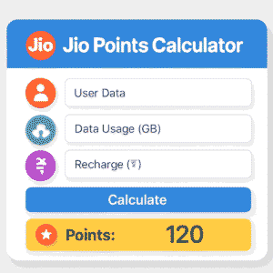 Jio point Calculator