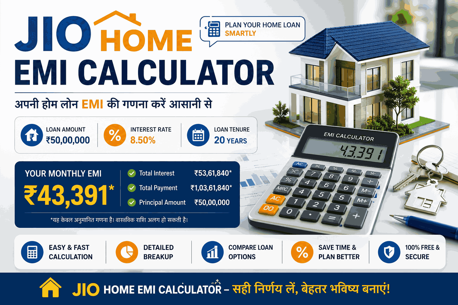 jio Home EMI Calculator
